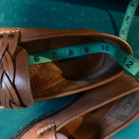 G.H. Bass & Co. Brown Leather Loafers with Braided Accent - Picture 7 of 8